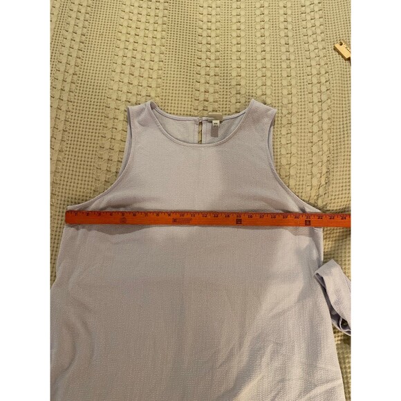 A New Day Dress Plus Size XXL 2X Lavender Purple Sleeveless Shift Belted MIDI - Picture 10 of 12